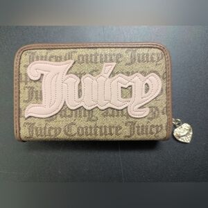 Juicy Couture Tan and Pink Wallet